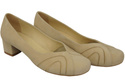 Damenschuhe Pumps, natürliches Wildleder, Beige 786 von ElitaBut
