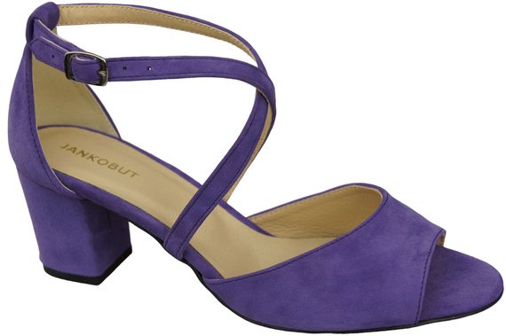 Damenschuhe Sandalen Lila Naturleder Wildleder 111 ElitaBut