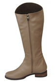 Schuhe Damenstiefel Stiefel, Naturleder 124 Cappuccino ElitaBut
