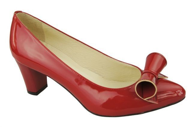 Damenschuhe Pumps Naturleder Rotlack 975 ElitaBut