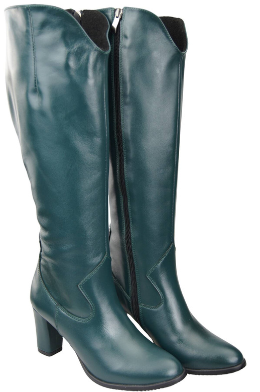 Stilvolle Damen Malachit Stiletto Stiefel Naturleder 211 ElitaBut