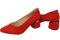 Damenschuhe Pumps Rot, natürliches Wildleder 143 von ElitaBut