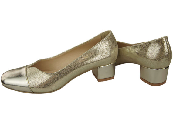 Damenschuhe Pumps Naturleder 164 Gold ElitaBut