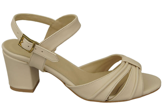 Damenschuhe Beige Sandalen, Naturleder 168 ElitaBut