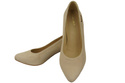 Damenschuhe Beige Pumps, natürliches Wildleder 106 ElitaBut