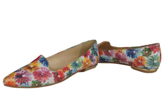 Damen Ballerinas Lords Flower 1 Naturleder 914 ElitaBut