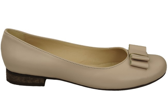 Damen Ballerinas Naturleder Cappuccino Bright 702 ElitaBut