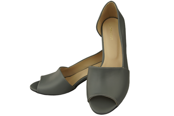 Damenschuhe Sandalen Grau Naturleder 147 ElitaBut