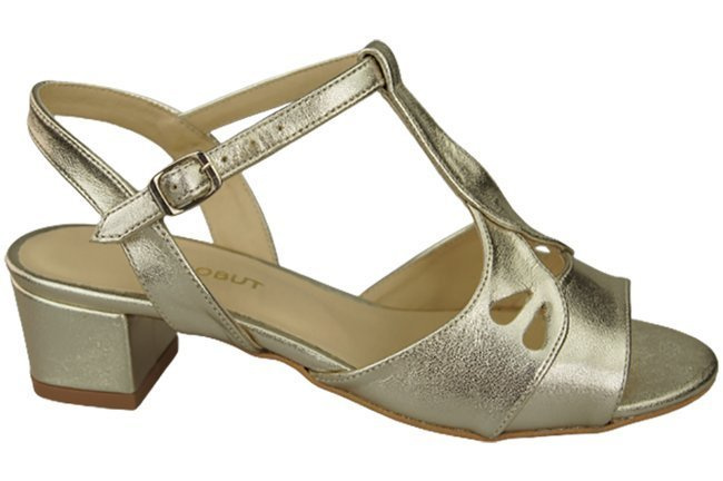 Damenschuhe Sandalen Gold Naturleder 169 ElitaBut