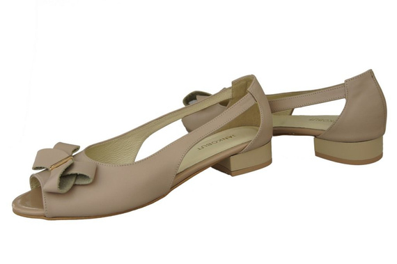 Schuhe Damen Sandalen Cappuccino Grain Naturleder 994 ElitaBut