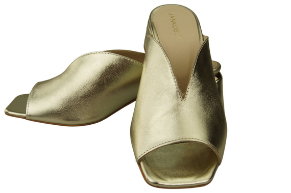 Damen Schuhe Absätze Flip Flops Gold Naturleder 210 ElitaBut