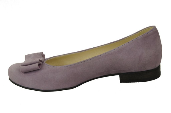 Damenschuhe Ballerinas Lila, Naturleder, Wildleder 126 ElitaBut