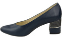 Damenschuhe Pumps Marineblau, Naturleder 142 ElitaBut