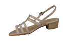 Damenschuhe Sandalen mit flachem Absatz Beige 622 ElitaBut