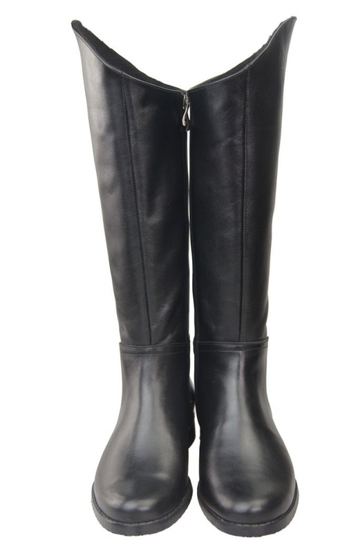 Schuhe Damenstiefel, Stiefel, Naturleder124 Schwarz ElitaBut