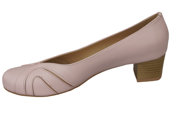 Damenschuhe Pumps, Naturleder, Puderrosa 786 ElitaBut
