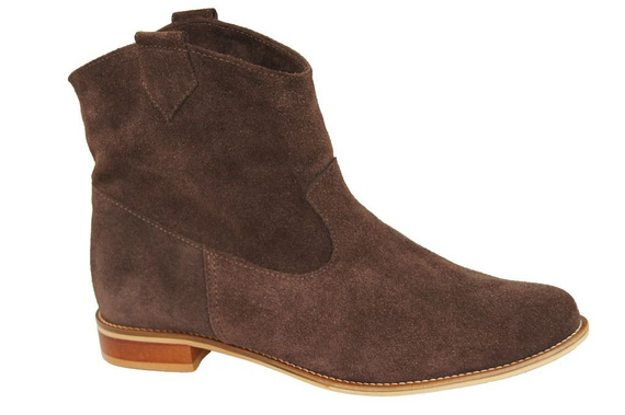 Damenschuhe Frühling / Herbst, Naturveloursleder, Schokolade 132 L ElitaBut