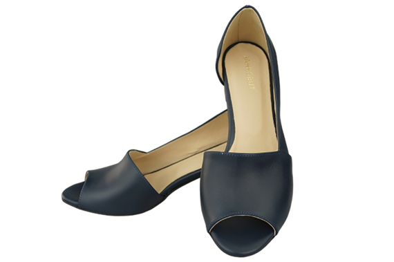 Damenschuhe Sandalen Marineblau Naturleder 147 ElitaBut