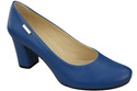 Klassische Damen Blau Leder Mandel Nase Pumps 201 ElitaBut
