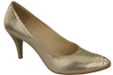 Damenschuhe Pumps Gold, Schlangenmotiv, Naturleder 150 ElitaBut