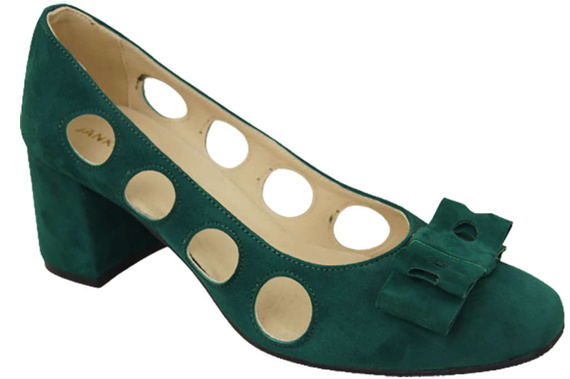 Damenschuhe Malachit-Pumps Natürliches Wildleder 182 ElitaBut