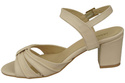 Damenschuhe Beige Sandalen, Naturleder 168 ElitaBut