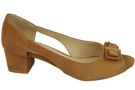 Damenschuhe Sandalen Rot, Natürliches Wildleder 145 von ElitaBut