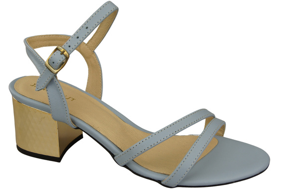 Damenschuhe Hellblaues Naturleder 197 Sandalen, die den Fuß sinnlich enthüllen ElitaBut
