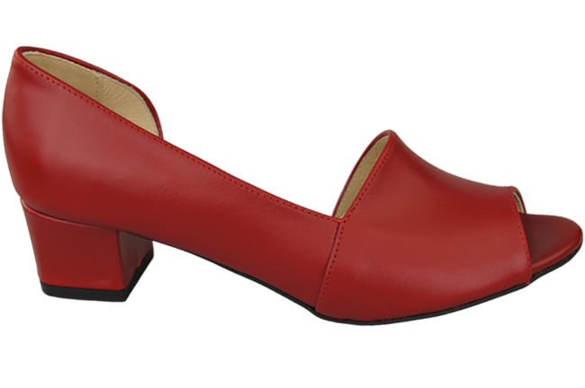 Damenschuhe Sandalen Rot Naturleder 147 ElitaBut