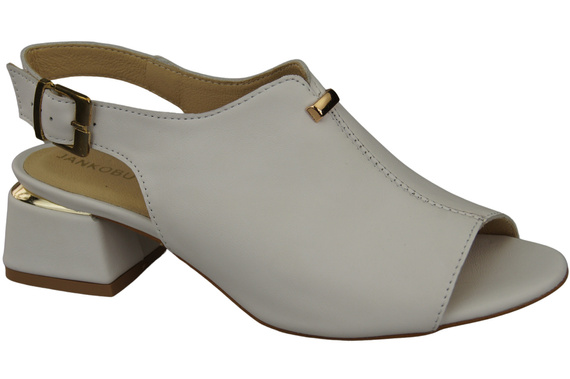 Damenschuhe Sandalen Weißgoldschnalle Naturleder 198 ElitaBut