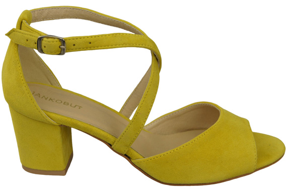 Damenschuhe Zitronensandalen, Naturleder, Wildleder 111 ElitaBut