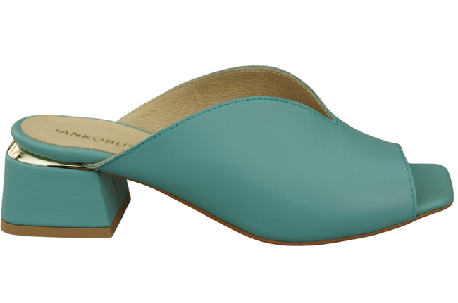 Damen Schuhe Absätze Flip Flops Türkis Naturleder 210 ElitaBut