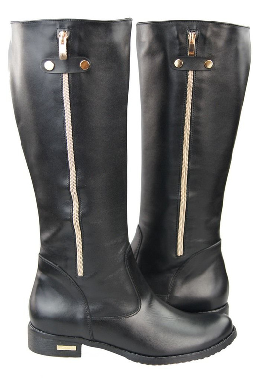 Damenstiefel, Stiefel, Naturleder, Schwarz 884 ElitaBut