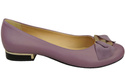 Damen Ballerinas Naturleder Lila 894 ElitaBut