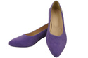 Bequeme Damen-Schuhe Violett aus echtem Veloursleder 220 Z ElitaBut