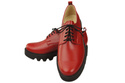 Schuhe Damen Schnürschuhe Rot Leder Natur 180 ElitaBut