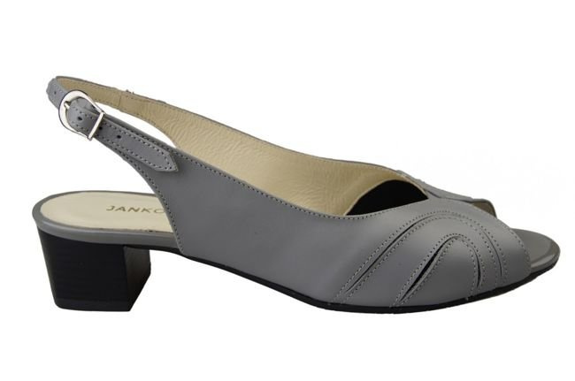 Damenschuhe Sandalen, Naturleder, Grau 991 ElitaBut