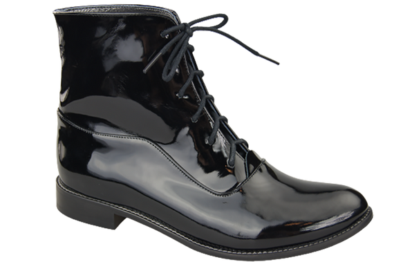 Damenstiefel Frühling/Herbst Naturleder Schwarz Lack 155 L ElitaBut