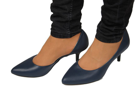 Damenschuhe Pumps, Naturleder, Marineblau 900 ElitaBut