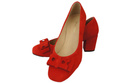Damenschuhe Pumps Rot, natürliches Wildleder 163 ElitaBut