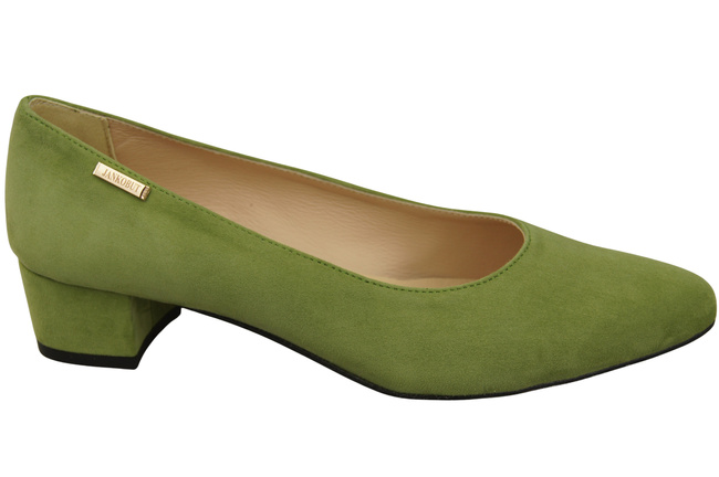 Bequeme Damen-Schuhe Pistazien aus echtem Veloursleder 220 Z ElitaBut