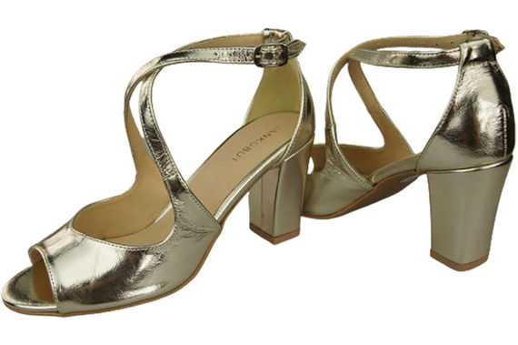 Damenschuhe Sandalen Gold Naturleder 186 ElitaBut