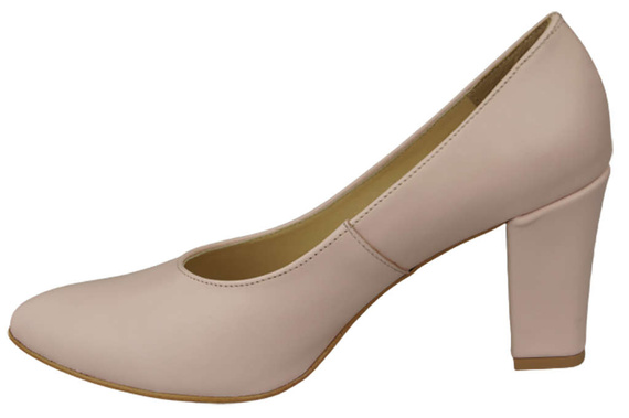 Damenschuhe Pumps Rosa Puder Naturleder 170 ElitaBut