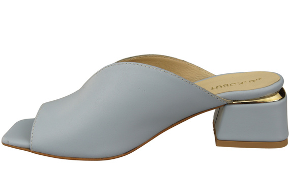 Damen Schuhe Absätze Flip Flops Hellblau Naturleder 210 ElitaBut