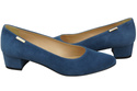 Bequeme Damen-Schuhe Blau aus echtem Veloursleder 220 Z ElitaBut