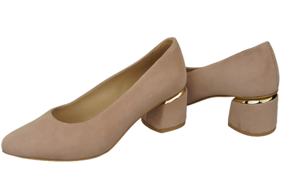 Damenschuhe Pumps Rosa Natürliches Wildleder 143 Von ElitaBut