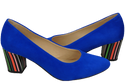 Damenschuhe Azure Pumps Natürliches Wildleder mit dekorativem Absatz 158 von ElitaBut
