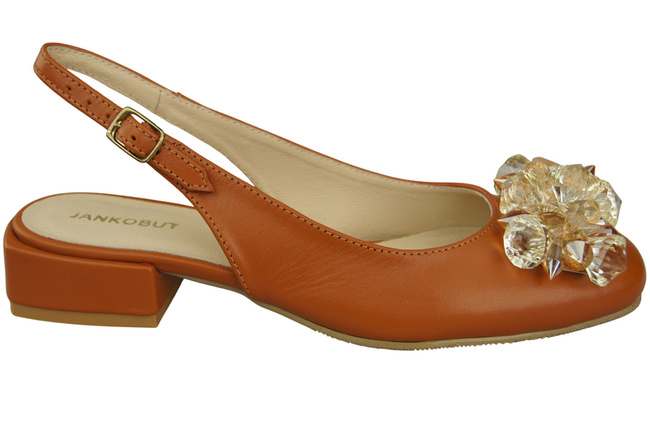 Damen Schuhe Rotes Sandalen mit Kristallen Naturleder 215 ElitaBut