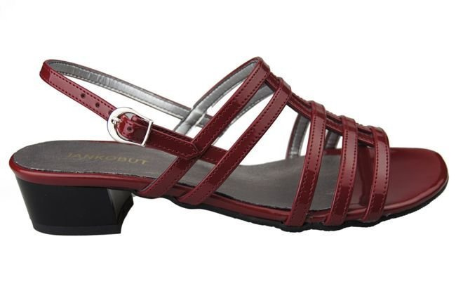 Damenschuhe Sandalen mit flachem Absatz Burgunderrot 622 ElitaBut