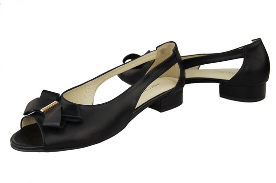 Schuhe Damen Sandalen Schwarz Naturleder 994 ElitaBut